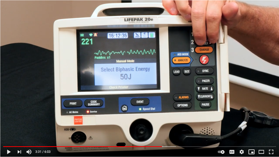 Pediatric Video Tutorial Defibrillation Doses
